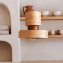 Japa Oak - Handmade Wood Ceiling Light