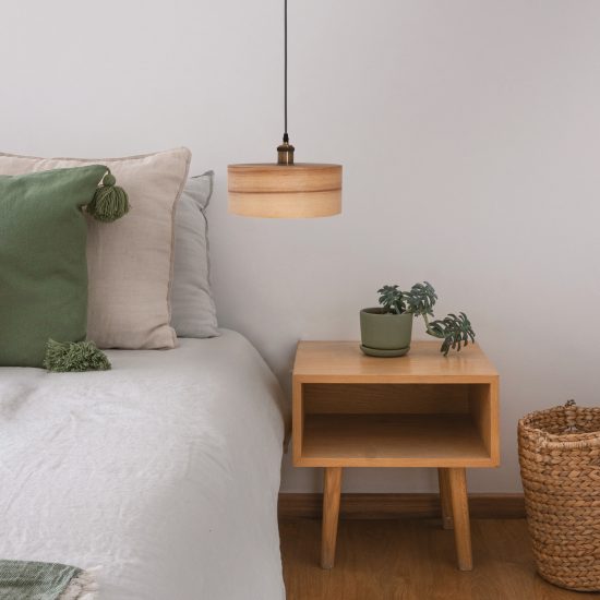 Nora Olivie Vintage - Χειροποίητο Ξύλινο Φωτιστικό Οροφής