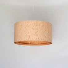 Spiral Pommele - Handmade Wooden Ceiling Light