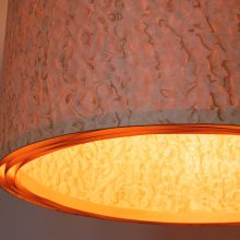 Spiral Pommele - Handmade Wooden Ceiling Light