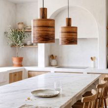 Barrel Mango - Handmade Wooden Pendant Light