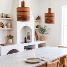 Barrel Mango - Handmade Wooden Pendant Light