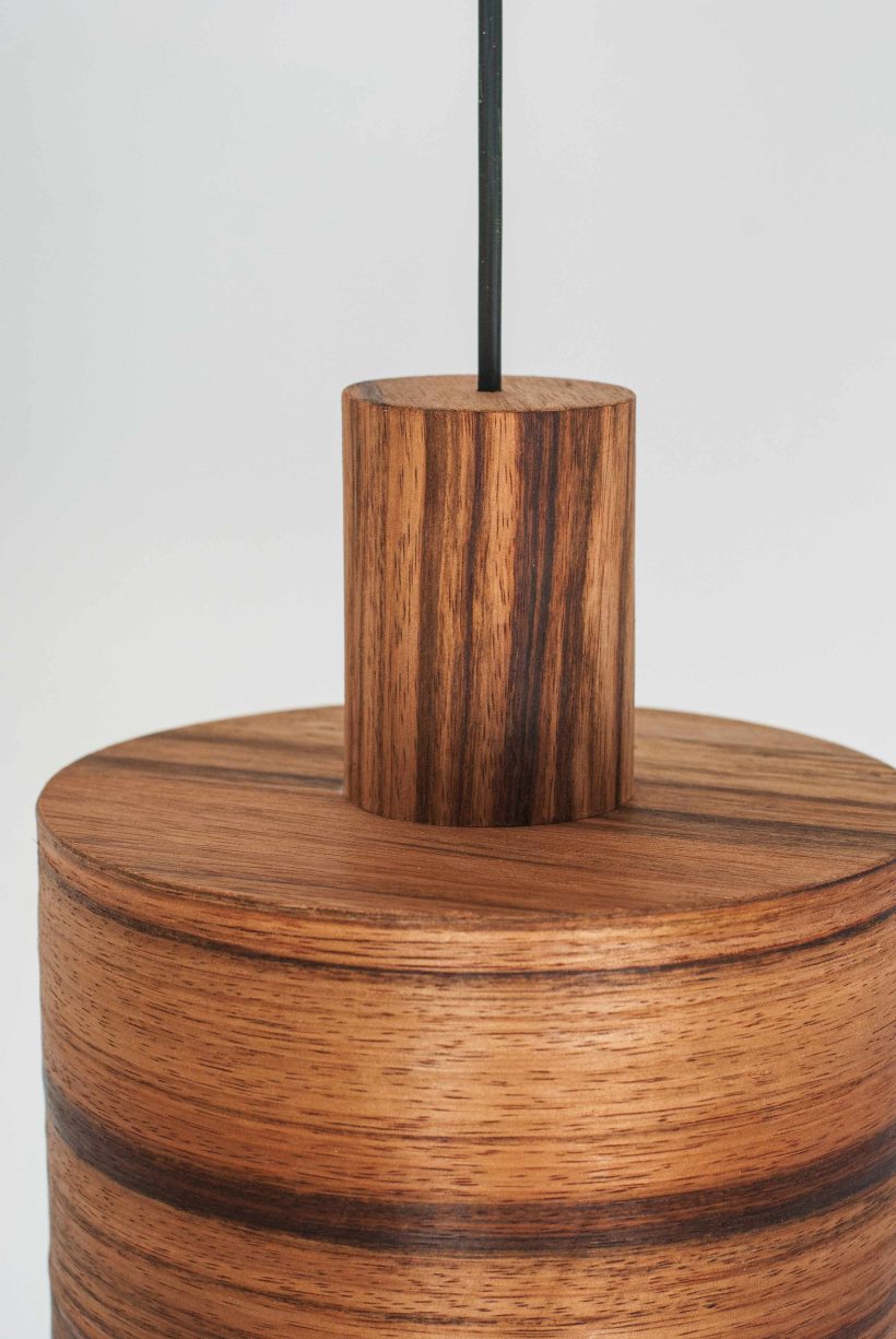 Barrel Mango - Handmade Wooden Pendant Light