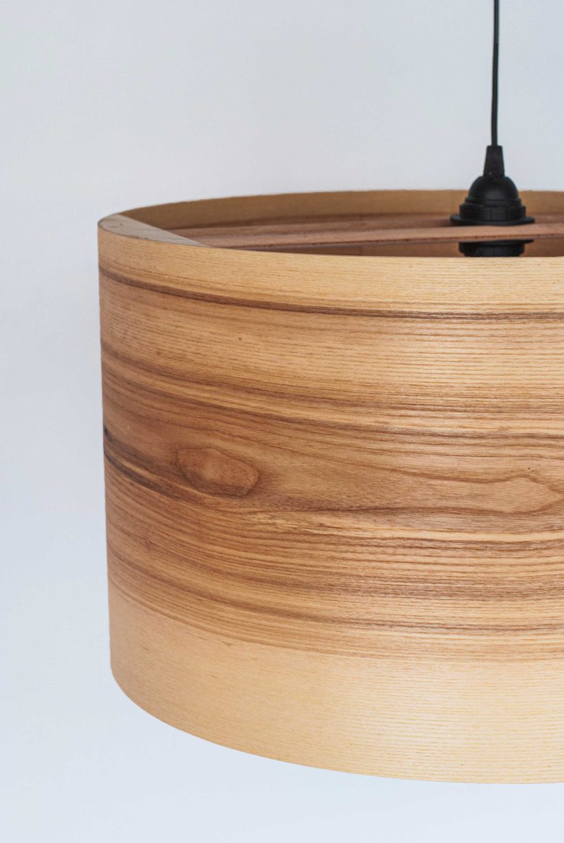 Spiral Olivie- Handmade Wooden Ceiling Light