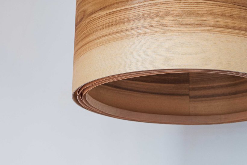 Spiral Olivie- Handmade Wooden Ceiling Light