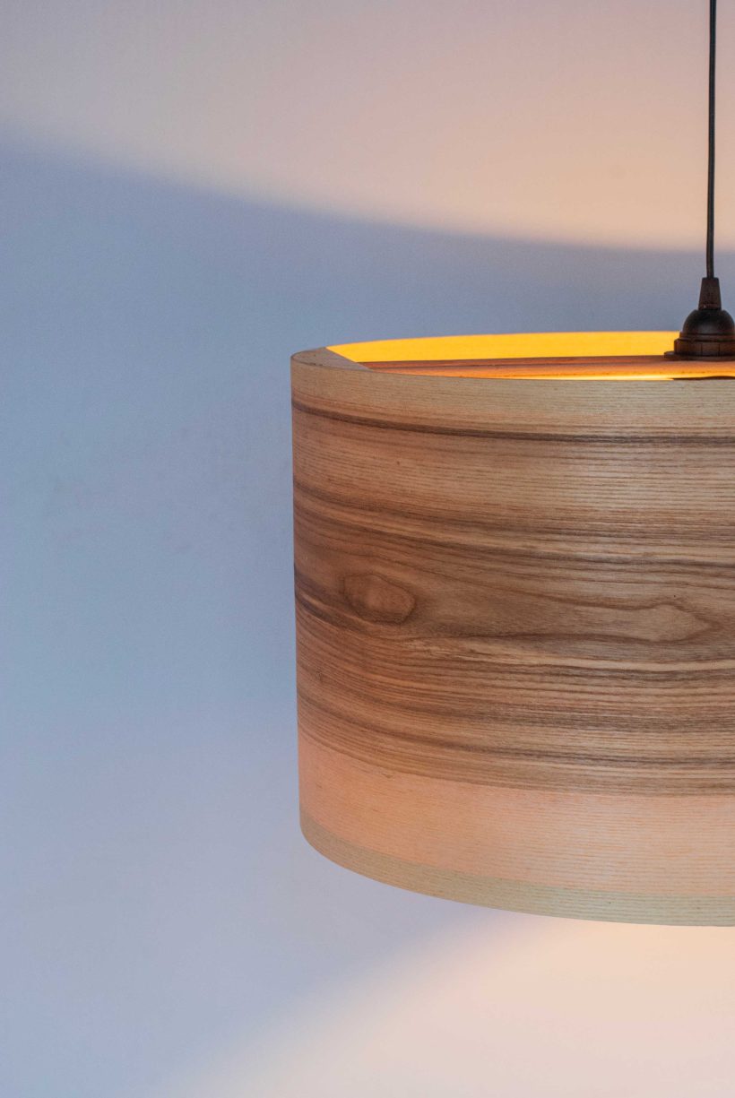 Spiral Olivie- Handmade Wooden Ceiling Light