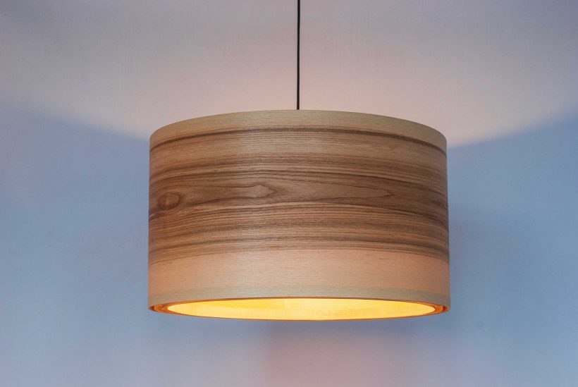 Spiral Olivie- Handmade Wooden Ceiling Light