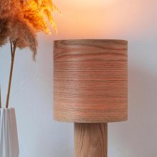 Handmade Wooden Table Lamp "Barrel II Oak"