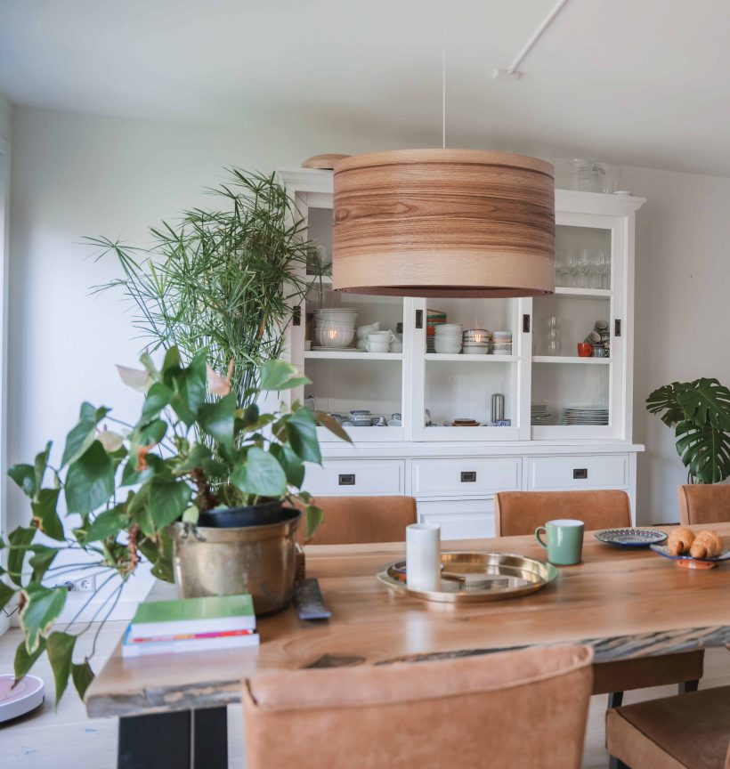 Spiral Olivie- Handmade Wooden Ceiling Light