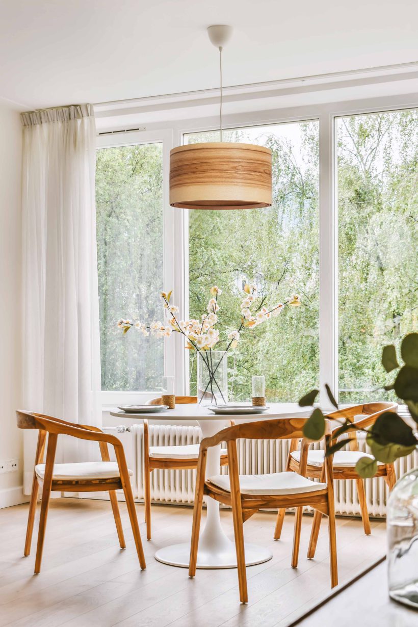 Spiral Olivie- Handmade Wooden Ceiling Light