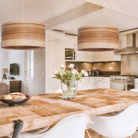 Spiral Olivie- Handmade Wooden Ceiling Light