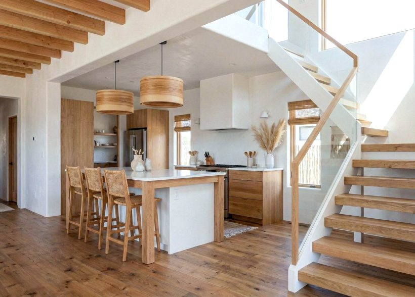 Spiral Olivie- Handmade Wooden Ceiling Light