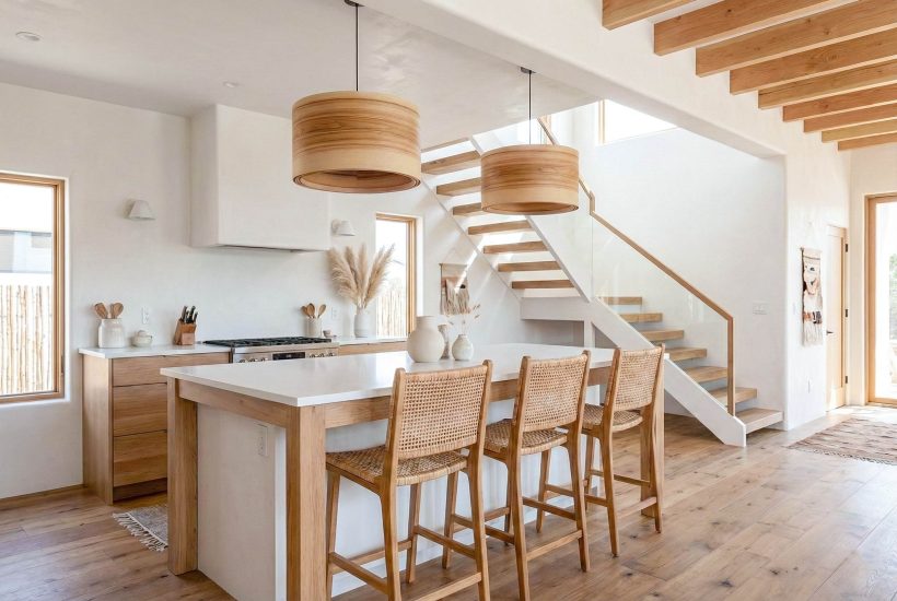Spiral Olivie- Handmade Wooden Ceiling Light