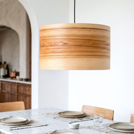 Spiral Olivie- Handmade Wooden Ceiling Light