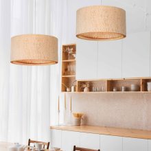 Spiral Pommele - Handmade Wooden Ceiling Light